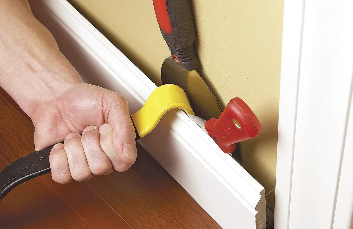 Remove trim with minimal damage