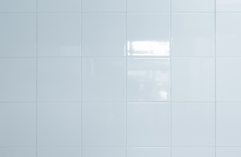 Glossy bathroom tile