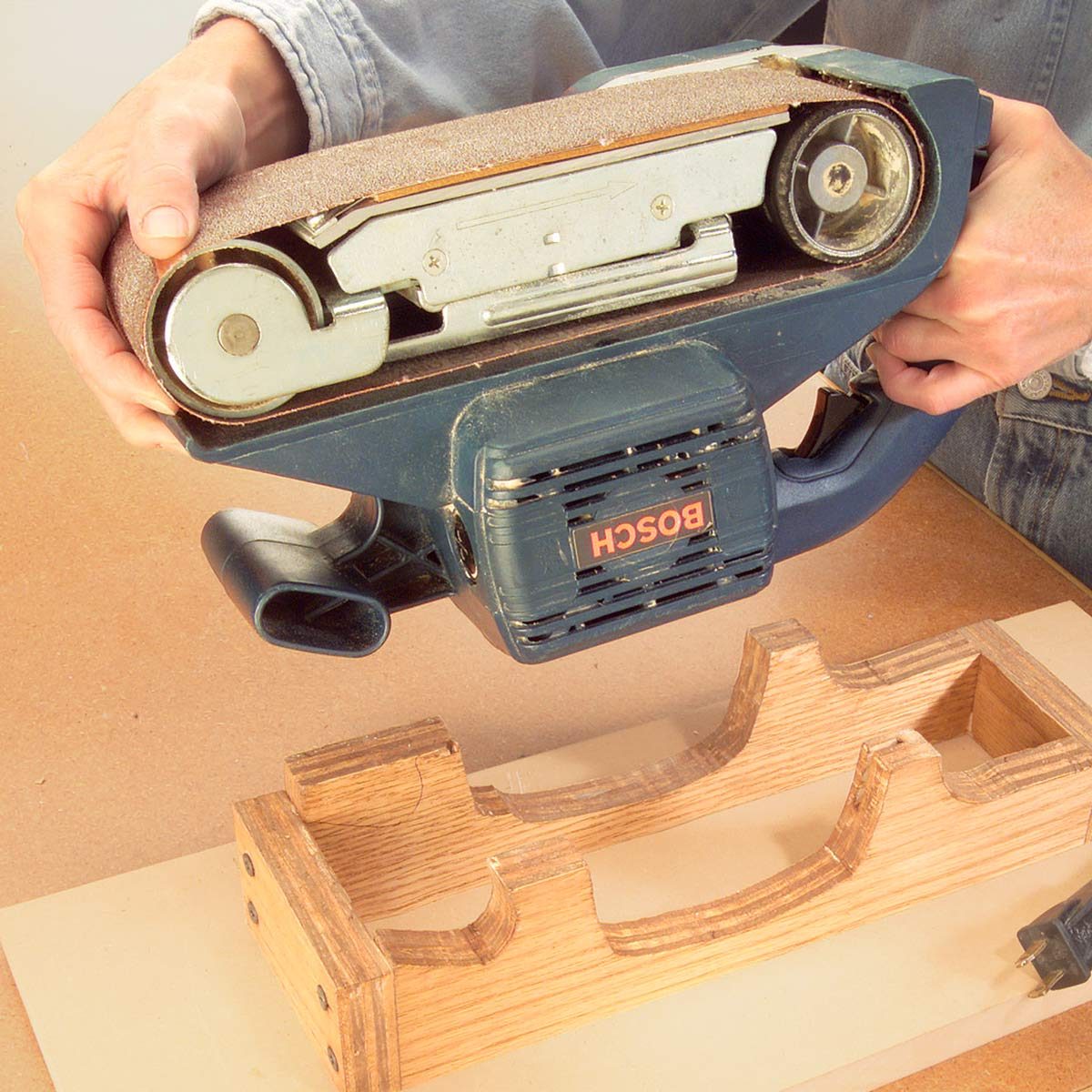 Stationary belt sander