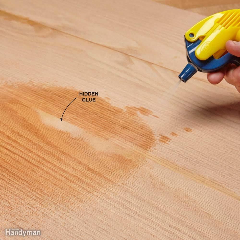 Water finds hidden glue