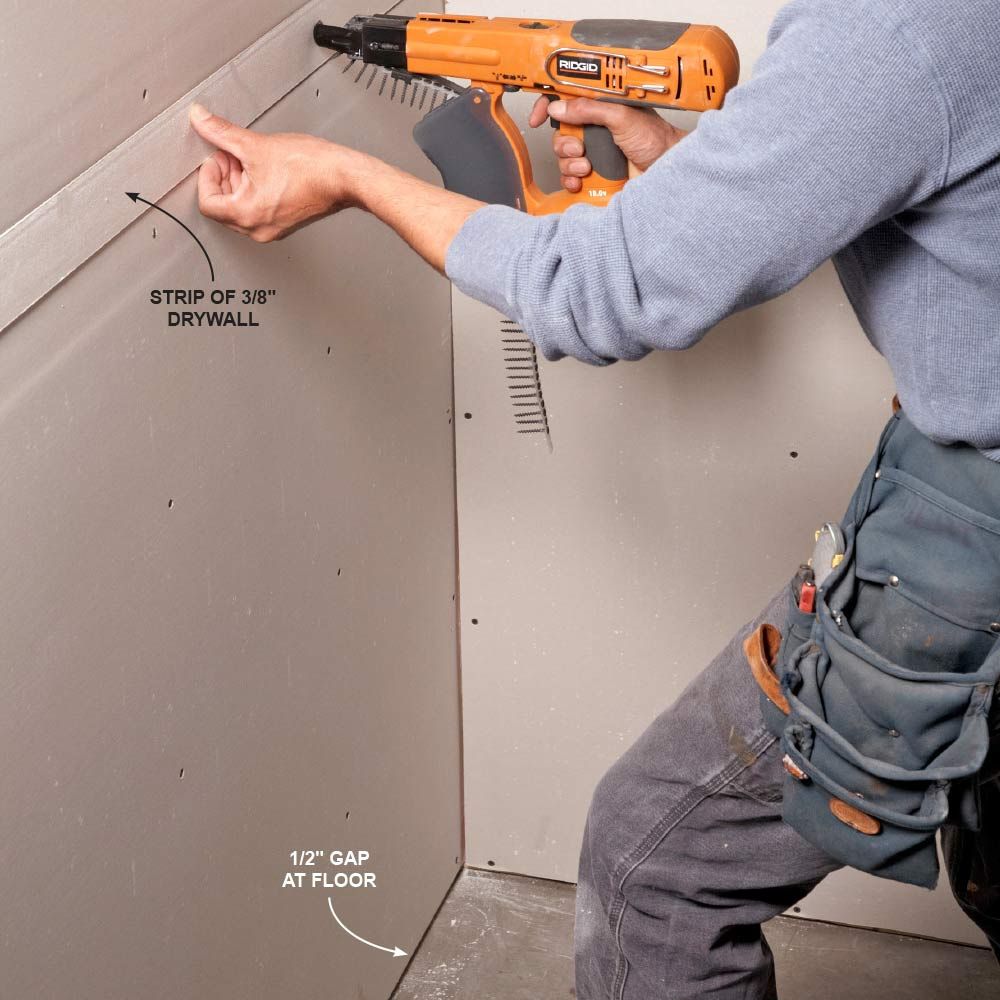 Avoid a large gap at the floor
