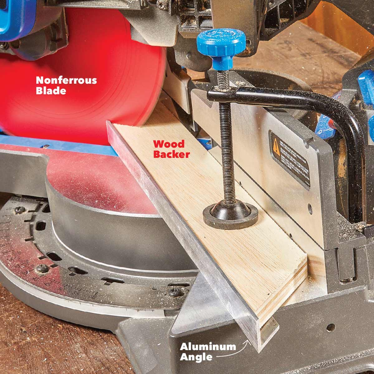 Cut aluminium with your mitre saw