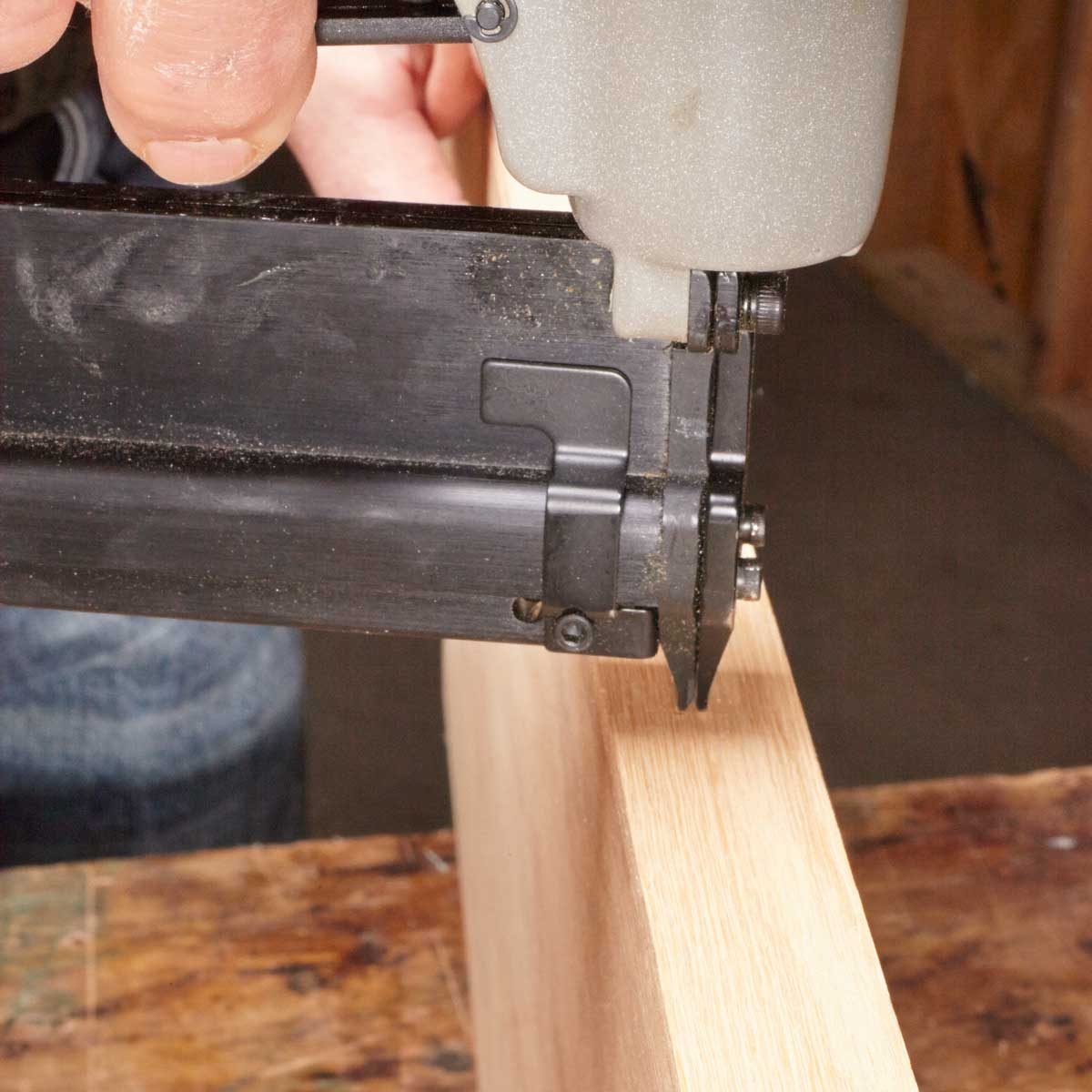 Invisible nail holes with a pinner