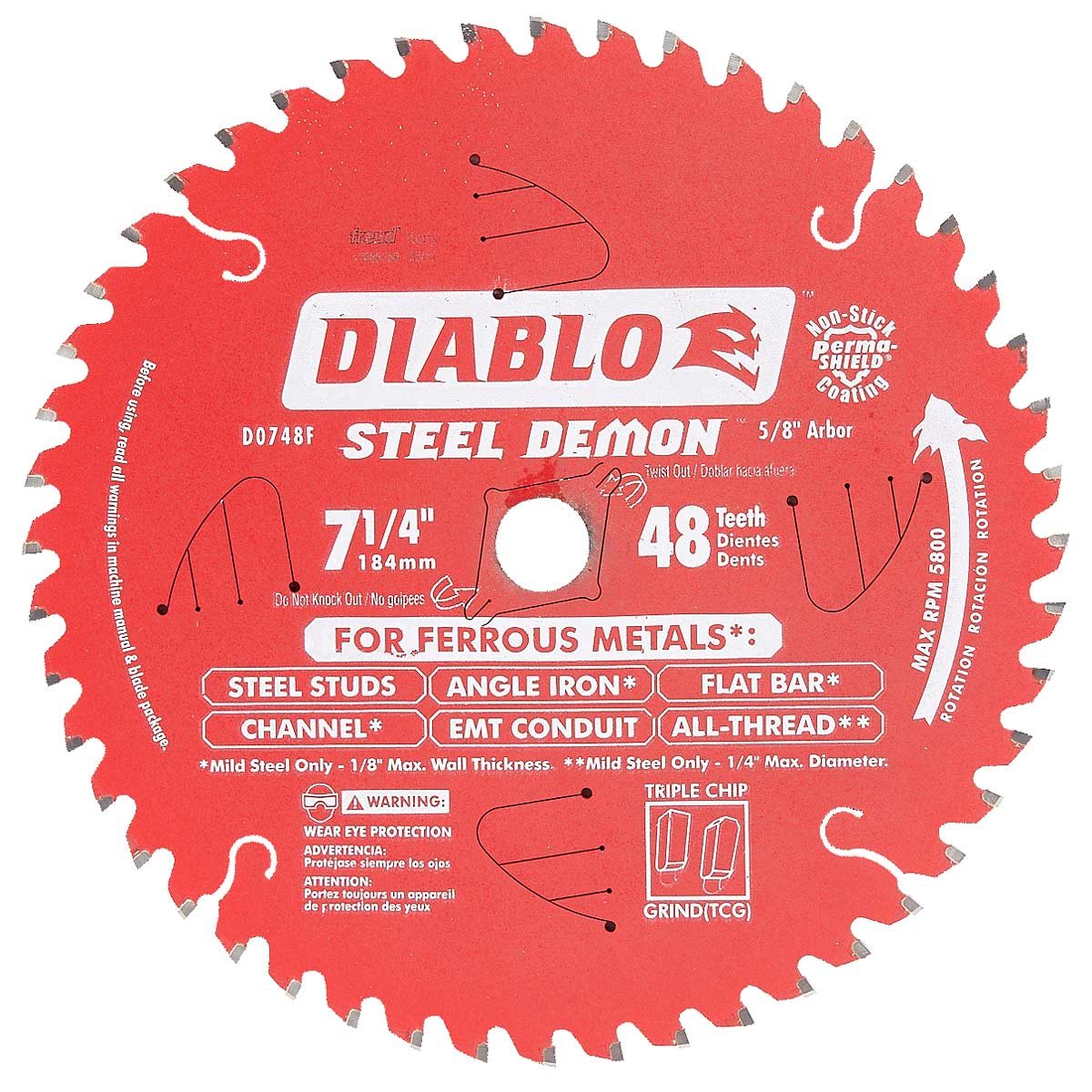 Match the blade to the metal