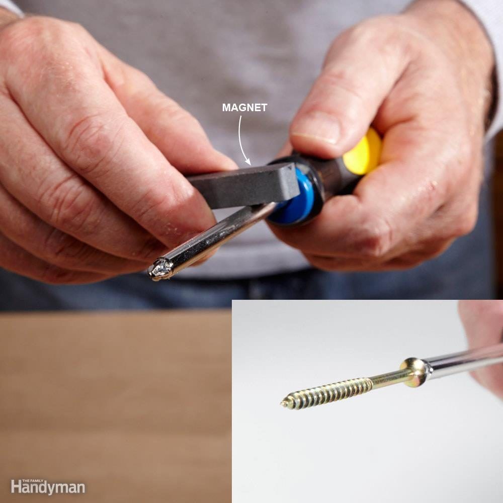 Magnetise a screwdriver