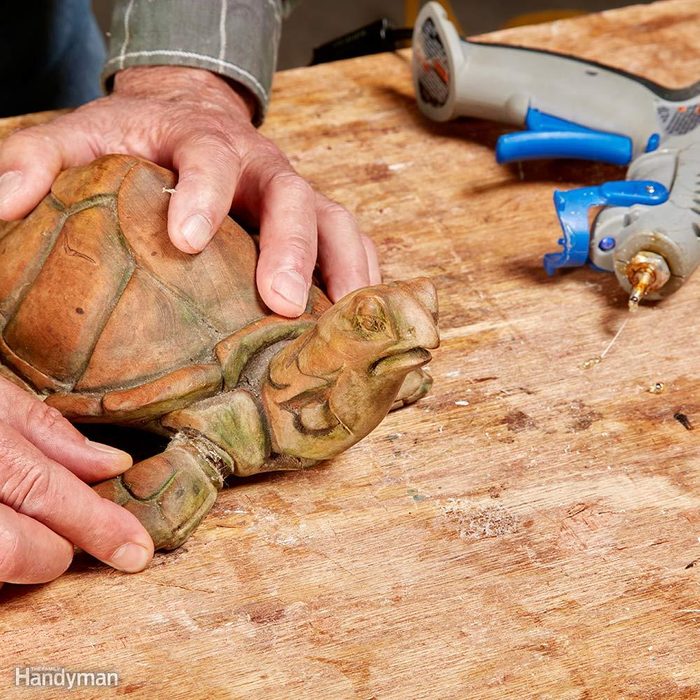 Hard-to-clamp repairs call for hot glue