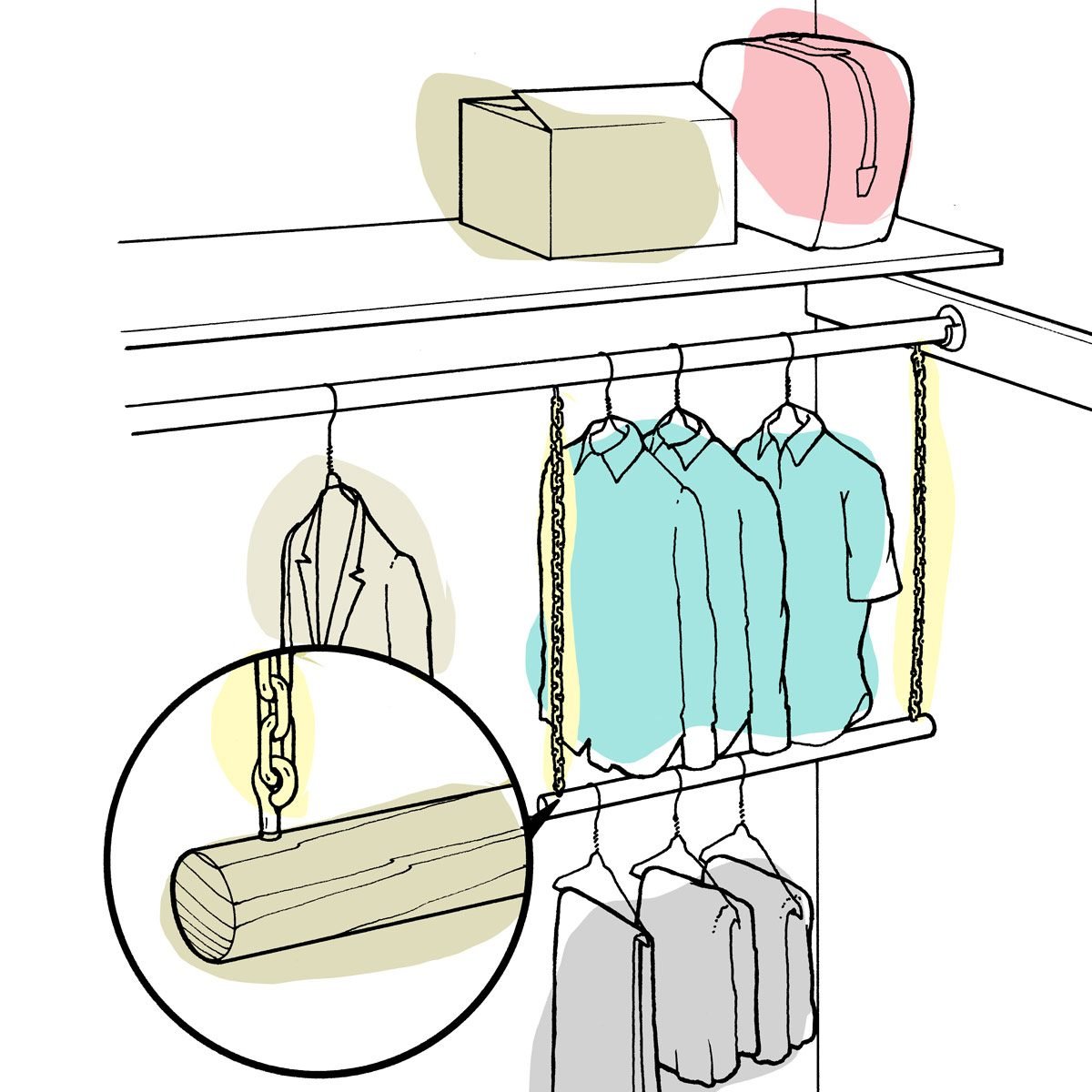Trapeze clothes hanger