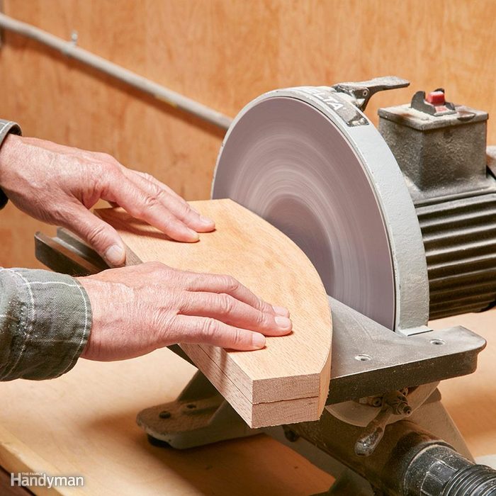 Stick parts together for shaping and sanding
