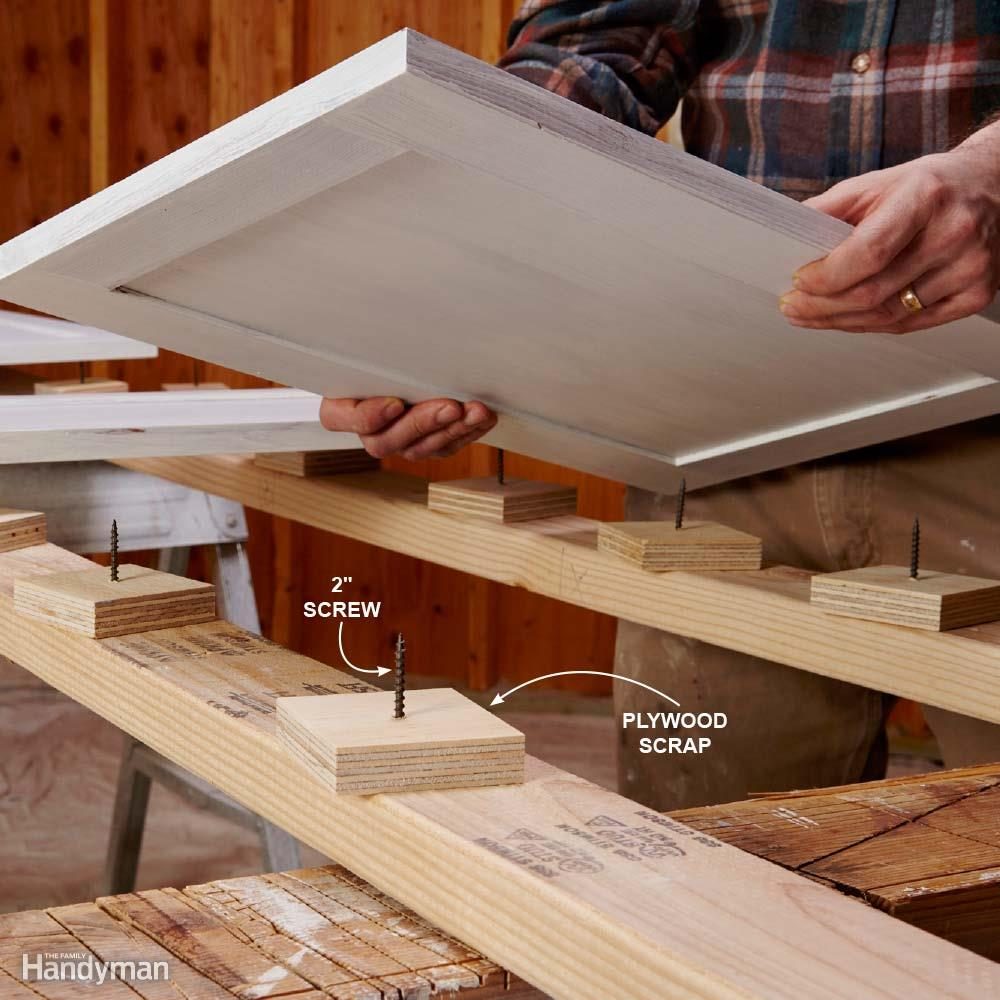 Support doors on standoffs