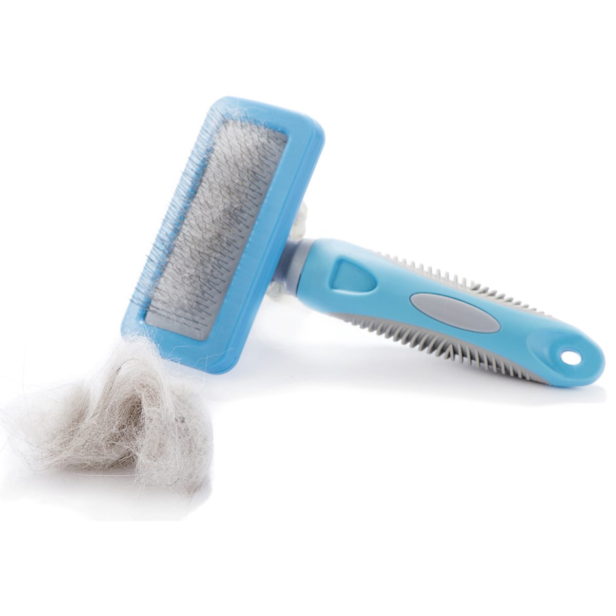 Clean a pet brush in seconds
