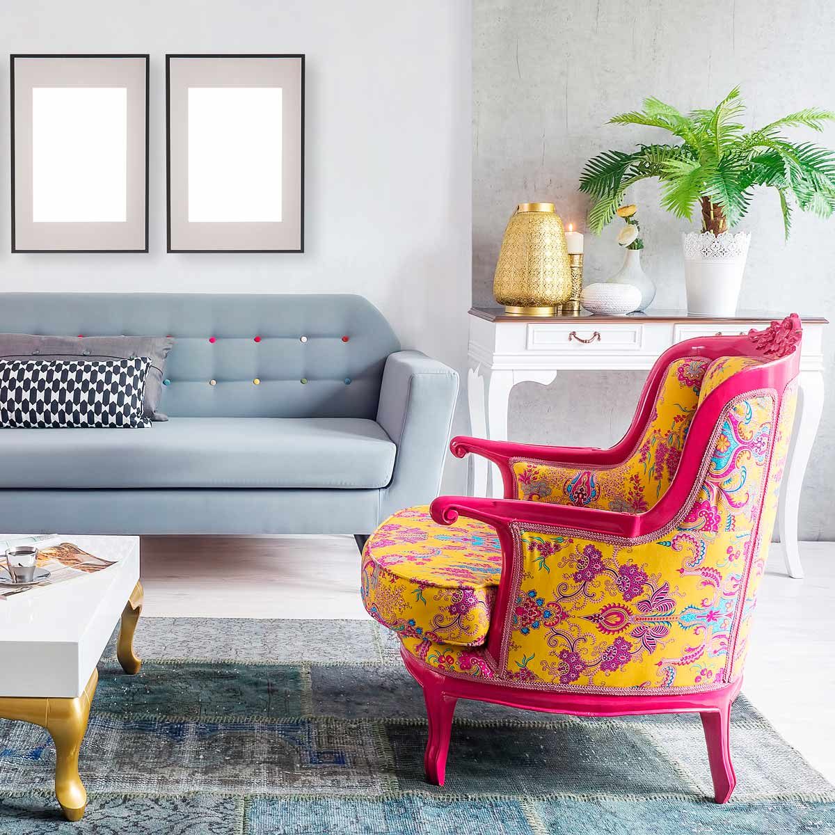 Bright accent chair