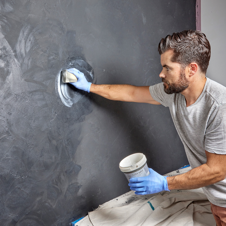 Step 7: Wax the plaster