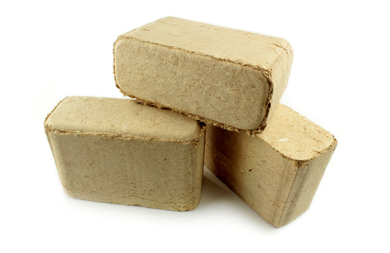 Make fire-starting bricks