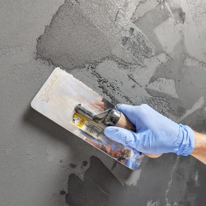 Step 5: Skip-trowel the second coat