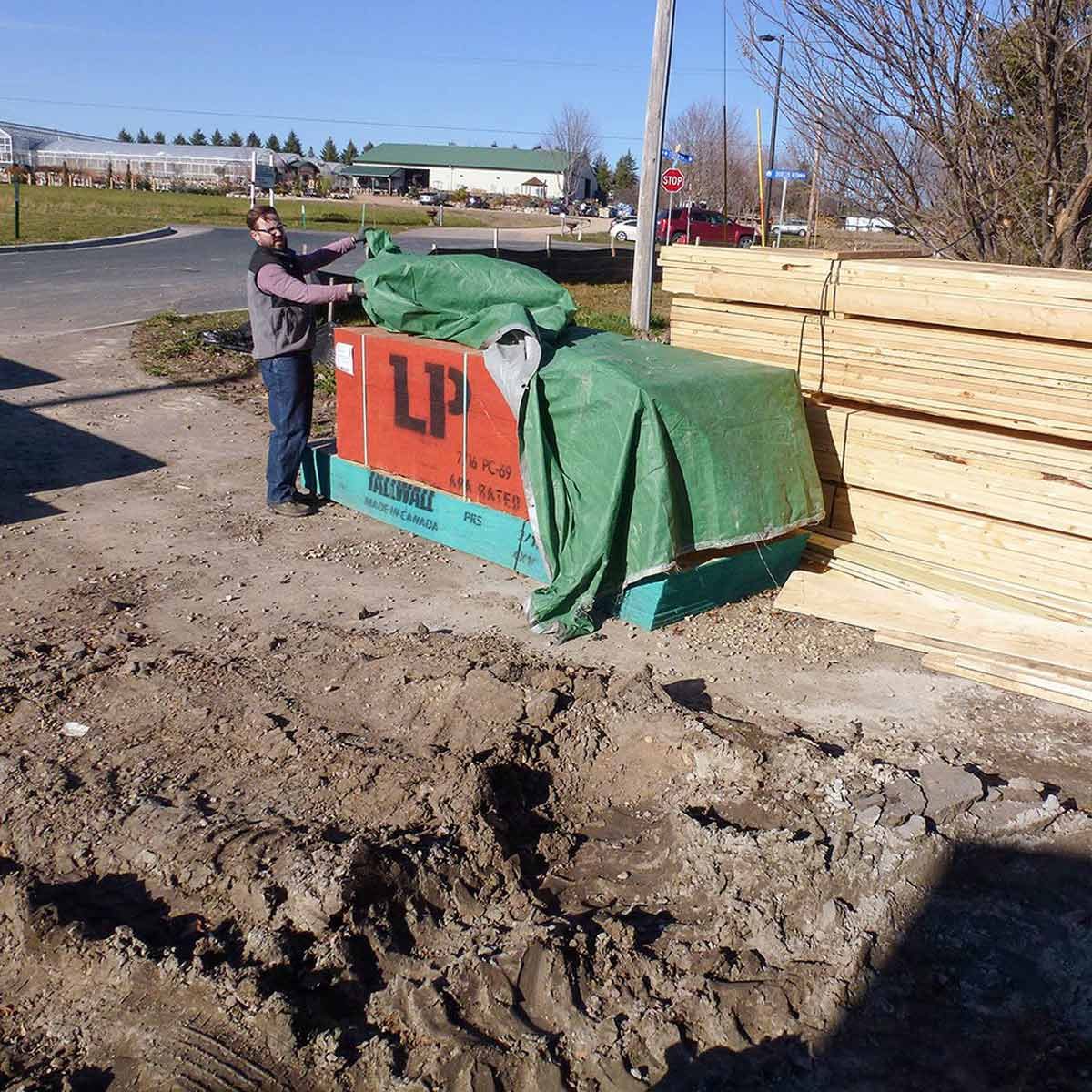 Shelter your materials