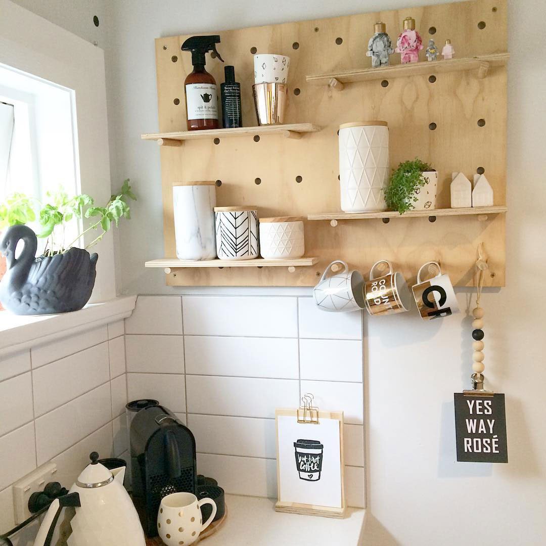 Pegboard storage