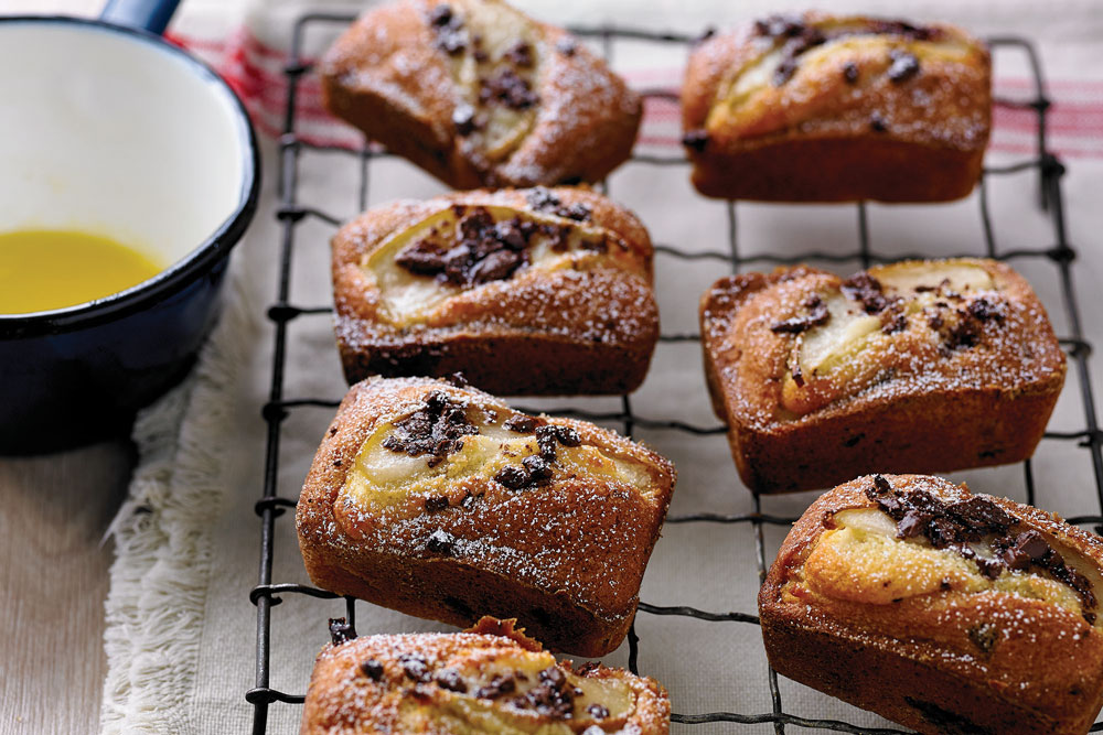 pear, cloves and chocolate cakes, luca's seasonal journey, handyman magazine, 