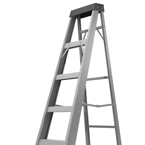 ladder against white background 