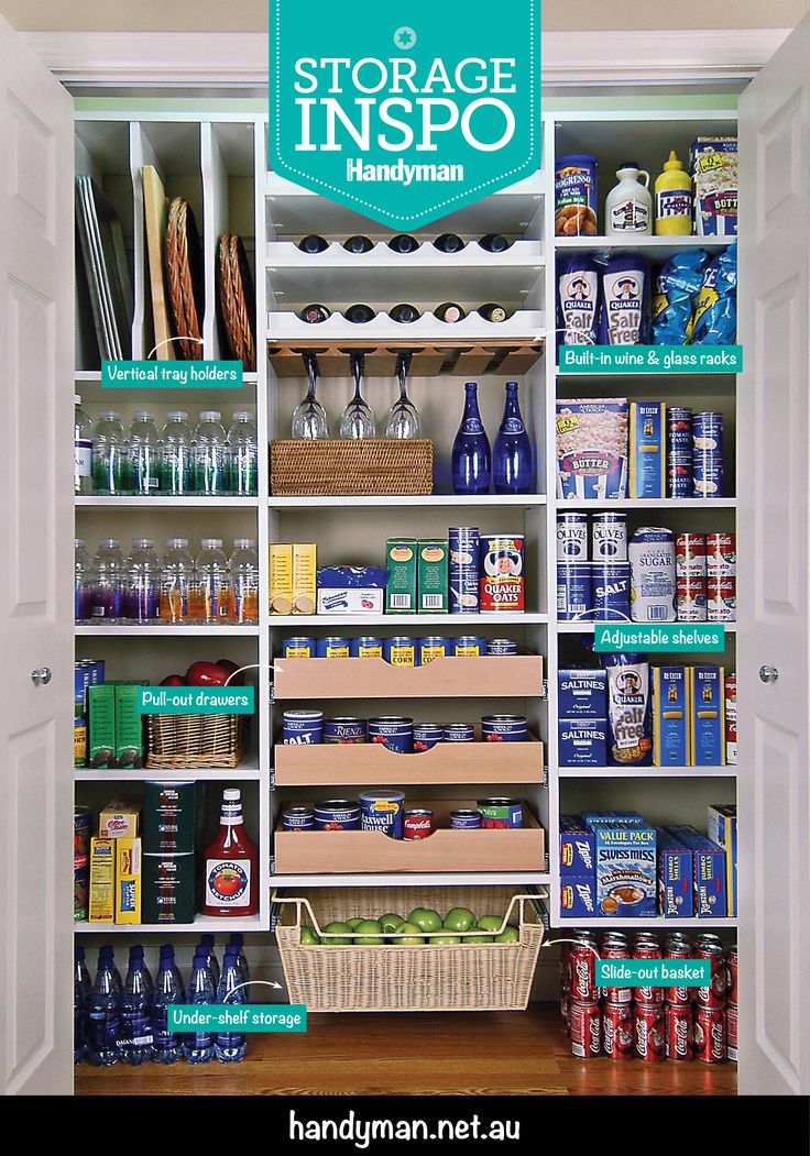 storage inspiration, customised kitchen pantry, handyman magazine, 
