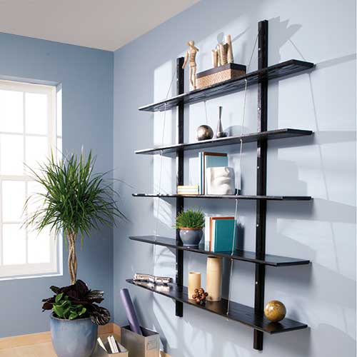 DIY suspension shelves, handyman magazine, 
