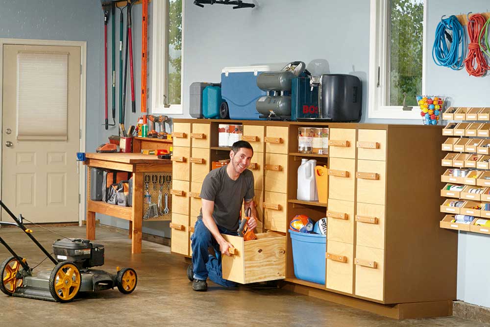 workshop drawers, handyman magazine, 