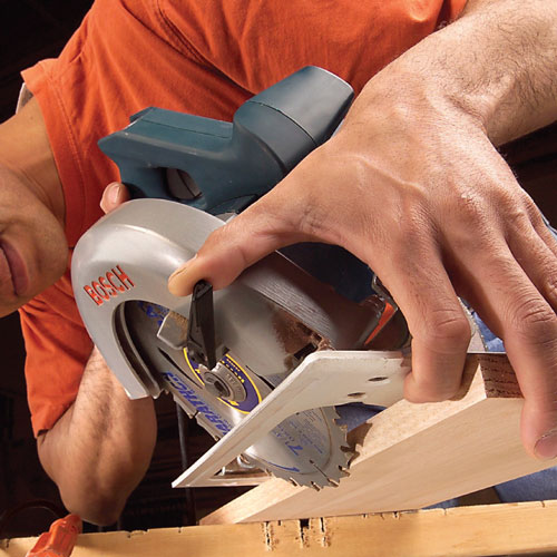 set the depth of the cut on a circular saw, handyman magazine 