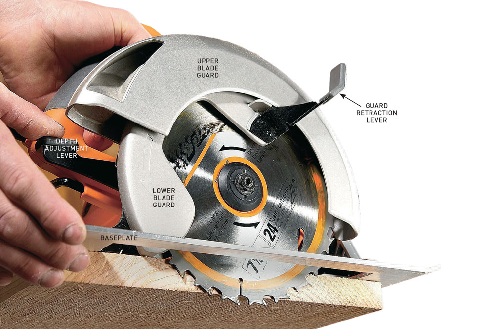 how to set the depth on a circular saw, handyman magazine, 