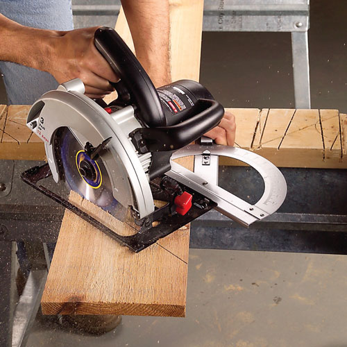 how to push into the cut with a circular saw, handyman magazine, 