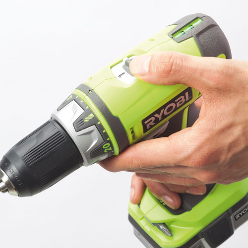 select speed range on a cordless drill 