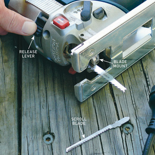 how to change blades on a jigsaw, handyman magazine, 