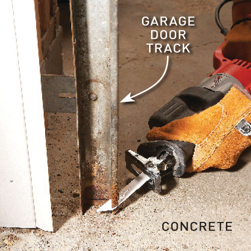 trim garage door track, handyman magazine, 