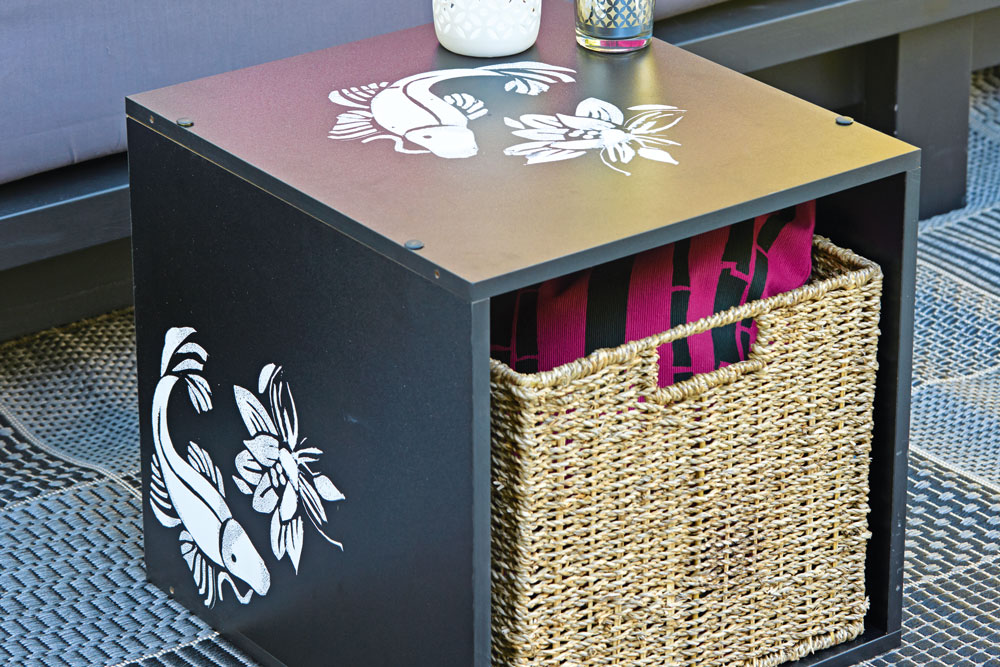 decorate a storage cube, handyman magazine, 