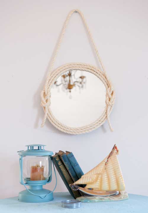 make a mirror frame made from rope, handyman magazine, 