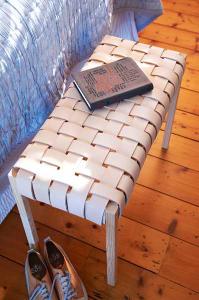 leather bench seat, handyman magazine, 