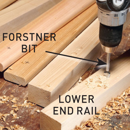 step 1. drill plug recesses