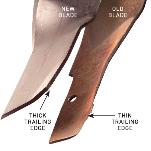 blade with thin trailing edge, handyman magazine, 