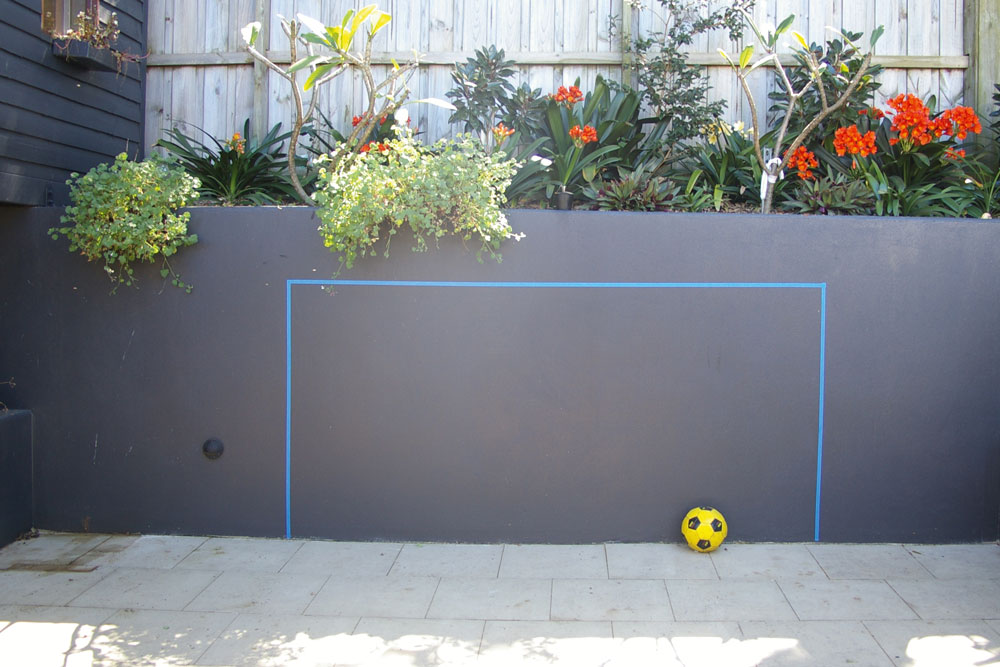 soccer goals on wall, handyman magazine, 