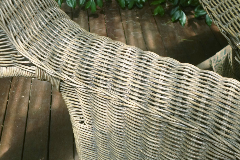 wicker furniture before being protected with a coat of varnish, handyman magazine, 