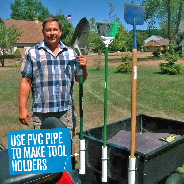 Use PVC pipe to make tool holders- Handyman Magazine 