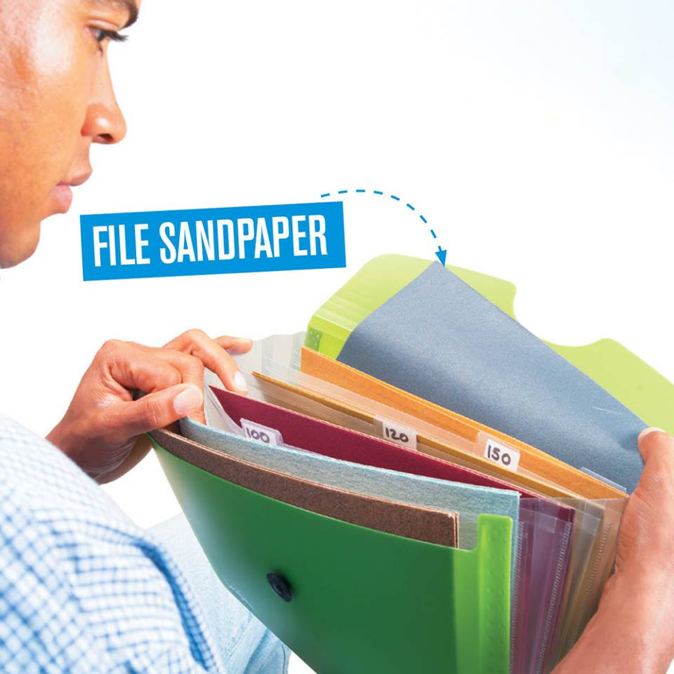 sandpaper in a filer, handyman magazine, handy hint 