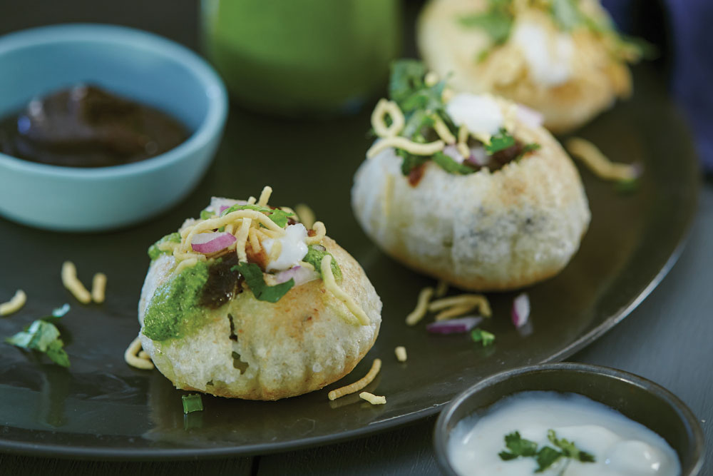 Sev Puri, Simply Spice by Raji Sharma, Delicious Vegetarian indian meal, 