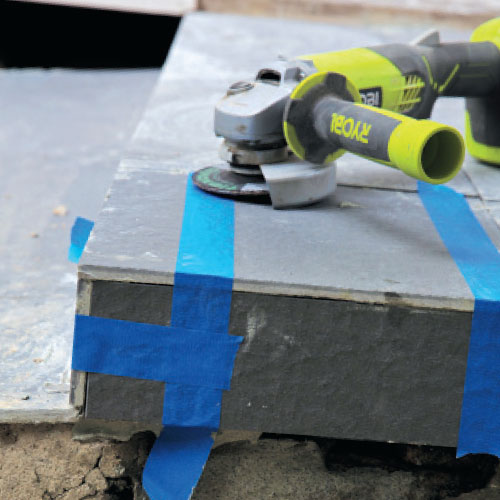 use painters tape to hold tiles together, handyman magazine, 