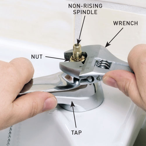 How To Fix A Leaky Tap Australian Handyman - How To Replace A Washer In Bathroom Tap