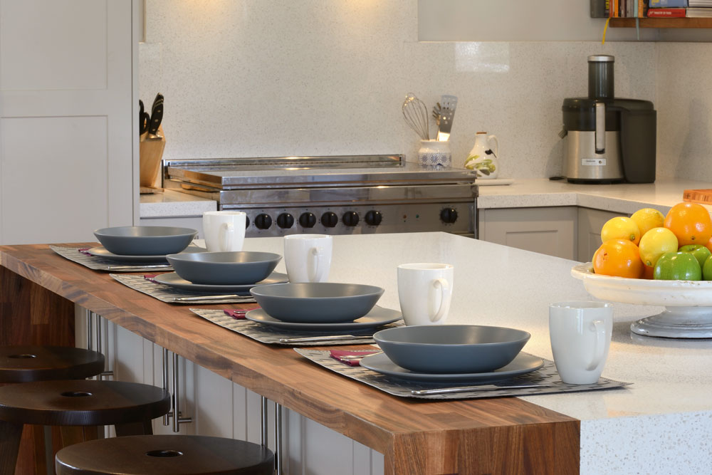 Extended kitchen island with maple benchtop, barry dubois renovation, handyman magazine, rural renovation, 