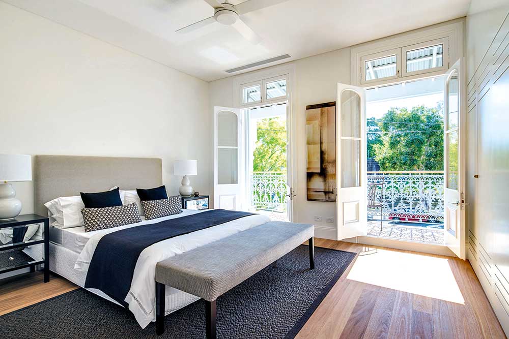 bedroom in renovated terrace house, handyman magazine, 