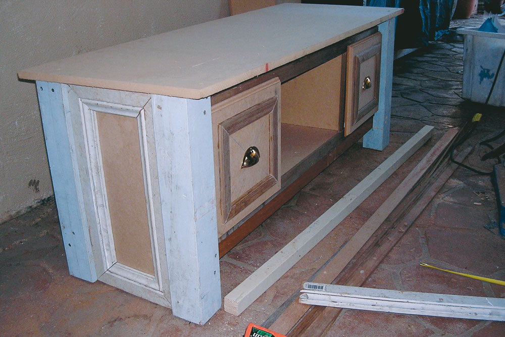 building a timber cabinet, handyman magazine, 