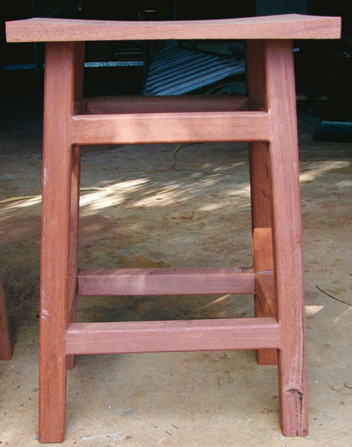 timber chair built by handyman reader John Kelly, handyman magazine, 