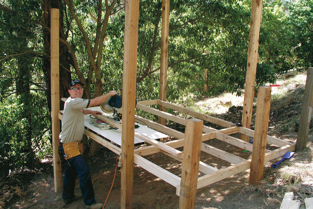 cubby house before being built, handyman magazine, 