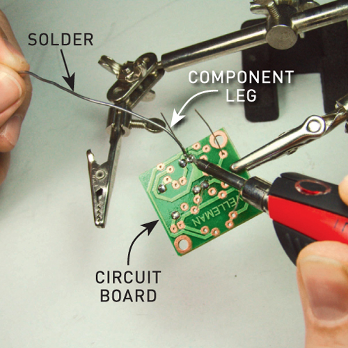 how to solder a component, handyman magazine, 